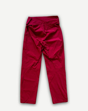 Prada 2000s Technical Red Nylon Pants