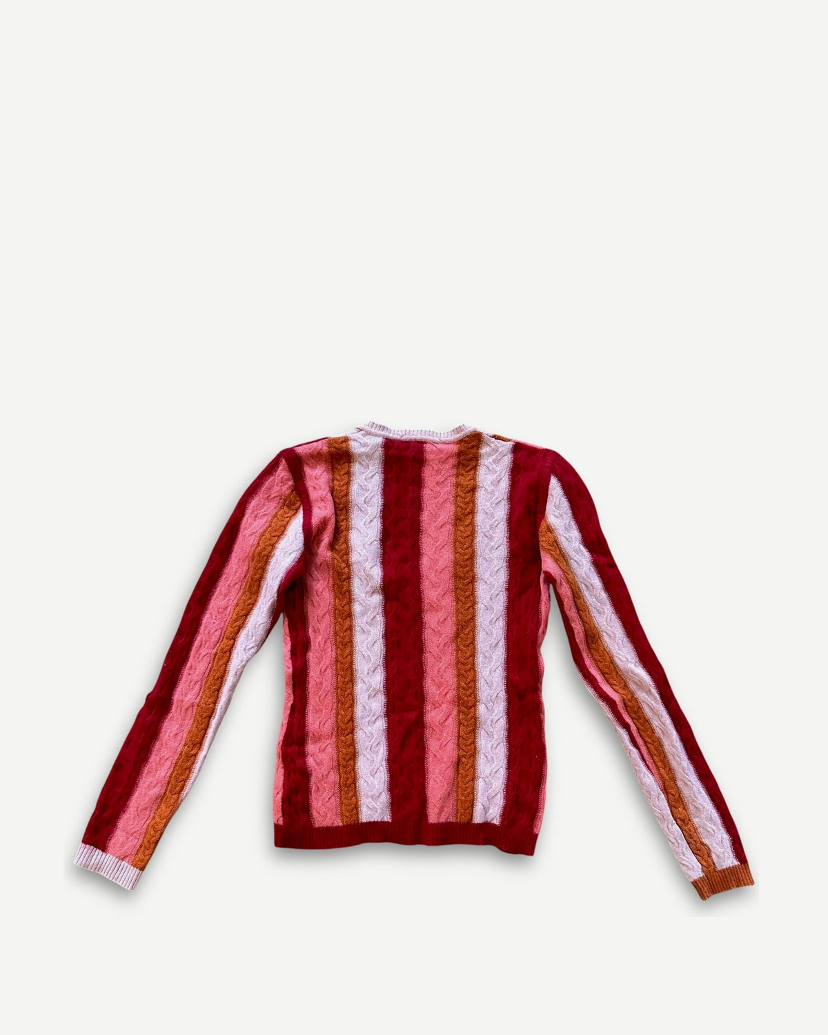 Christian Dior by John Galliano FW04 Striped Cable Knit Sweater