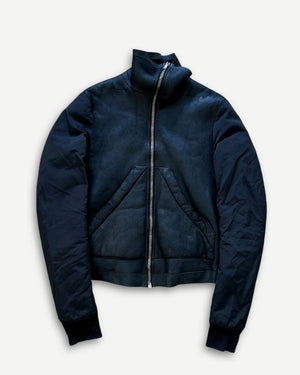 Rick Owens FW11 Shearling Jacket With Nylon Sleeves