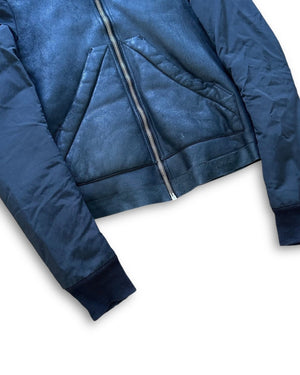 Rick Owens FW11 Shearling Jacket With Nylon Sleeves