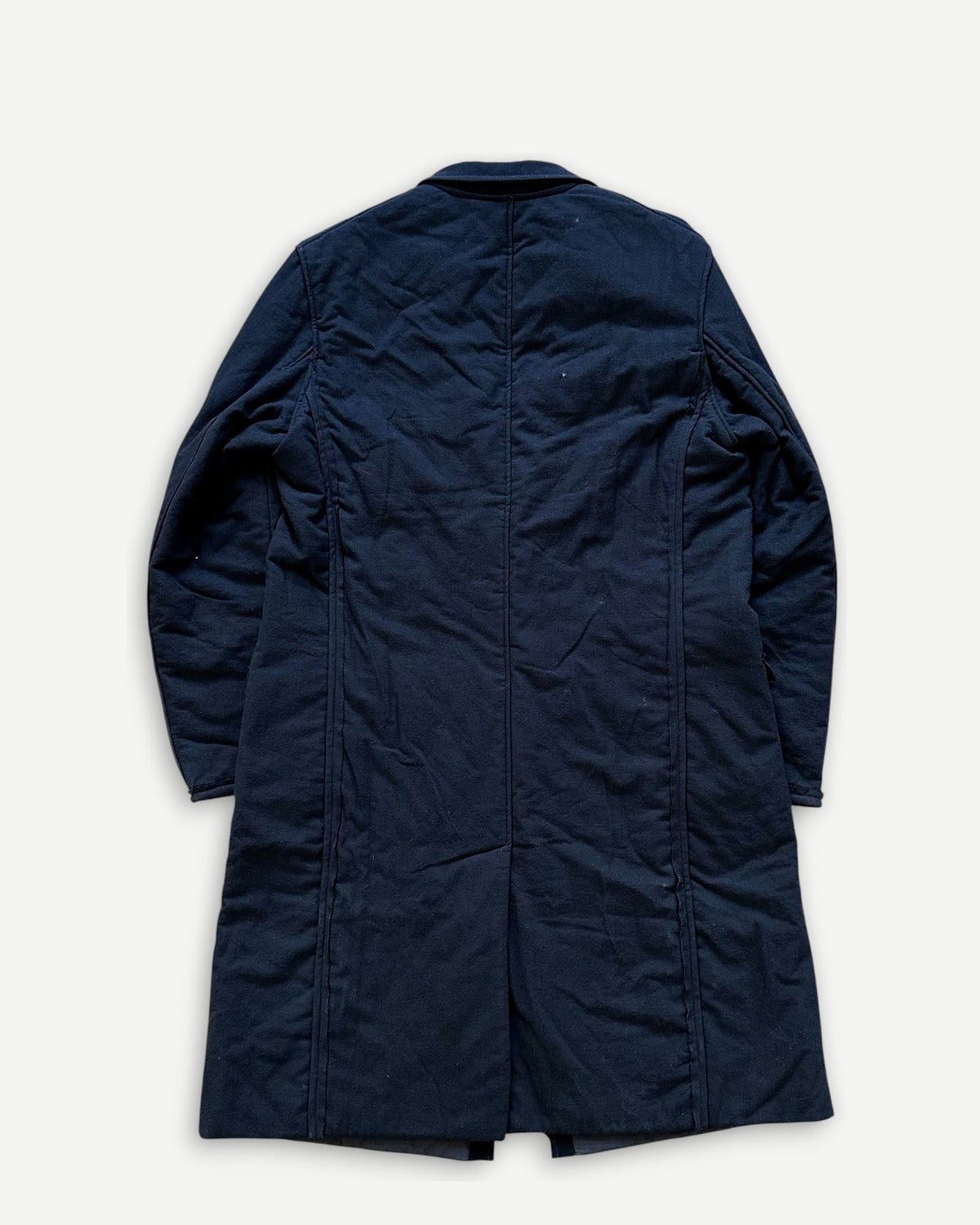 Lanvin FW14 Padded Deconstructed Long Wool Coat