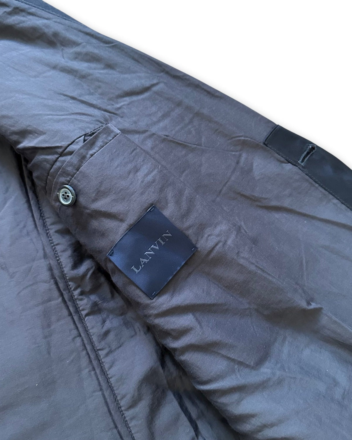 Lanvin FW14 Padded Deconstructed Long Wool Coat