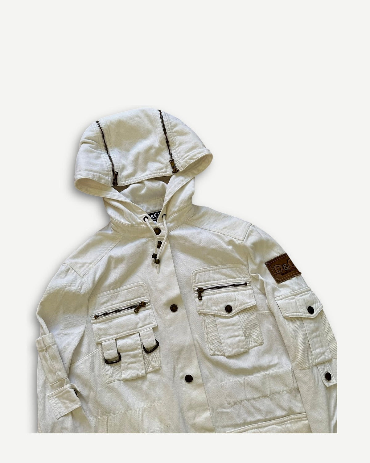 Dolce & Gabbana Cargo Bondage Zipper Jacket