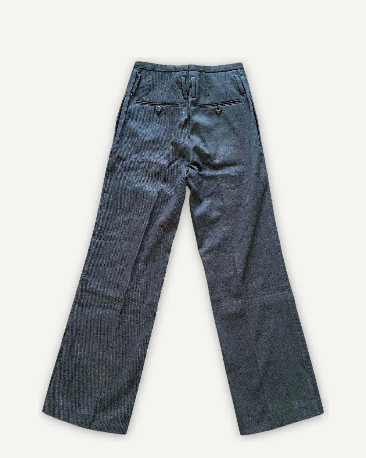 Carol Christian Poell FW97 Rubberized High Waist Denim Pants