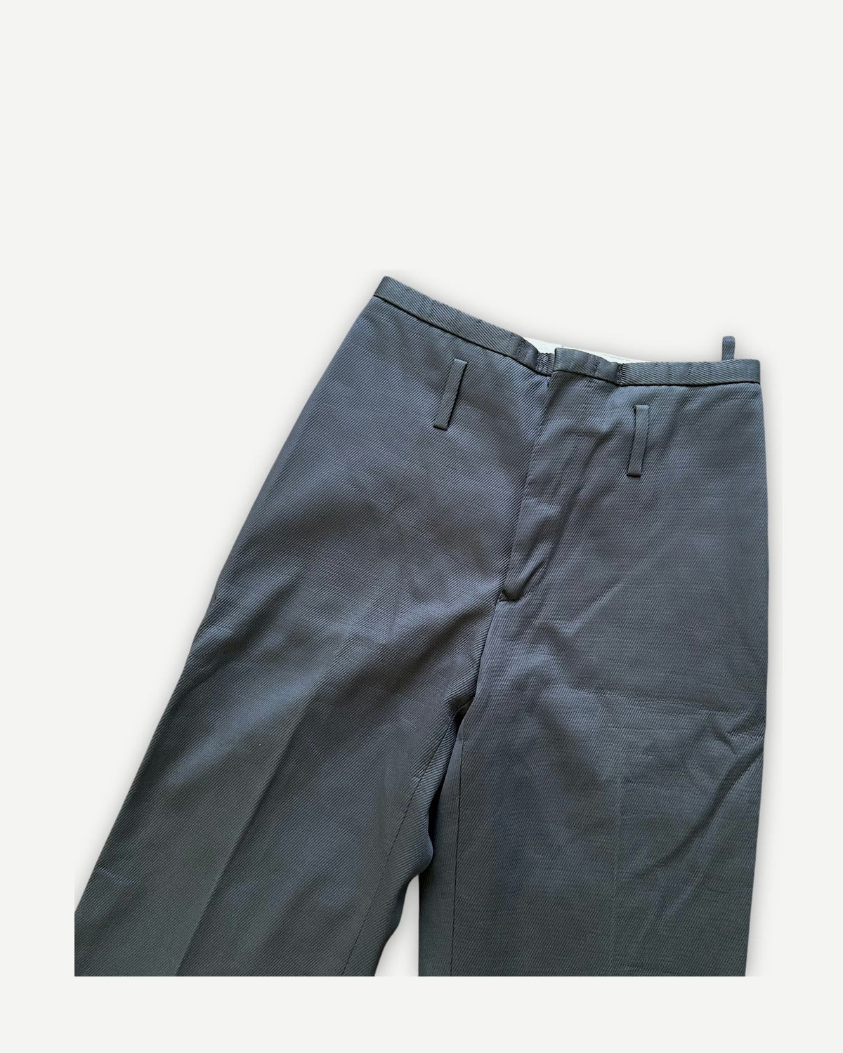 Carol Christian Poell FW97 Rubberized High Waist Denim Pants
