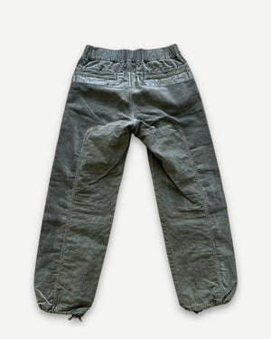 Issey Miyake Washed Green Paneled Pants