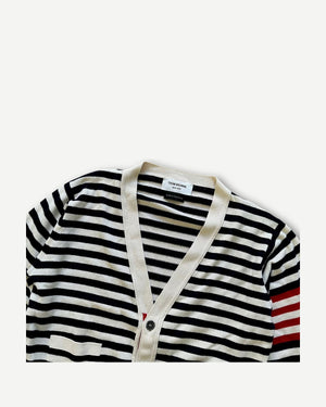 Thom Browne Striped Cashmere Cardigan