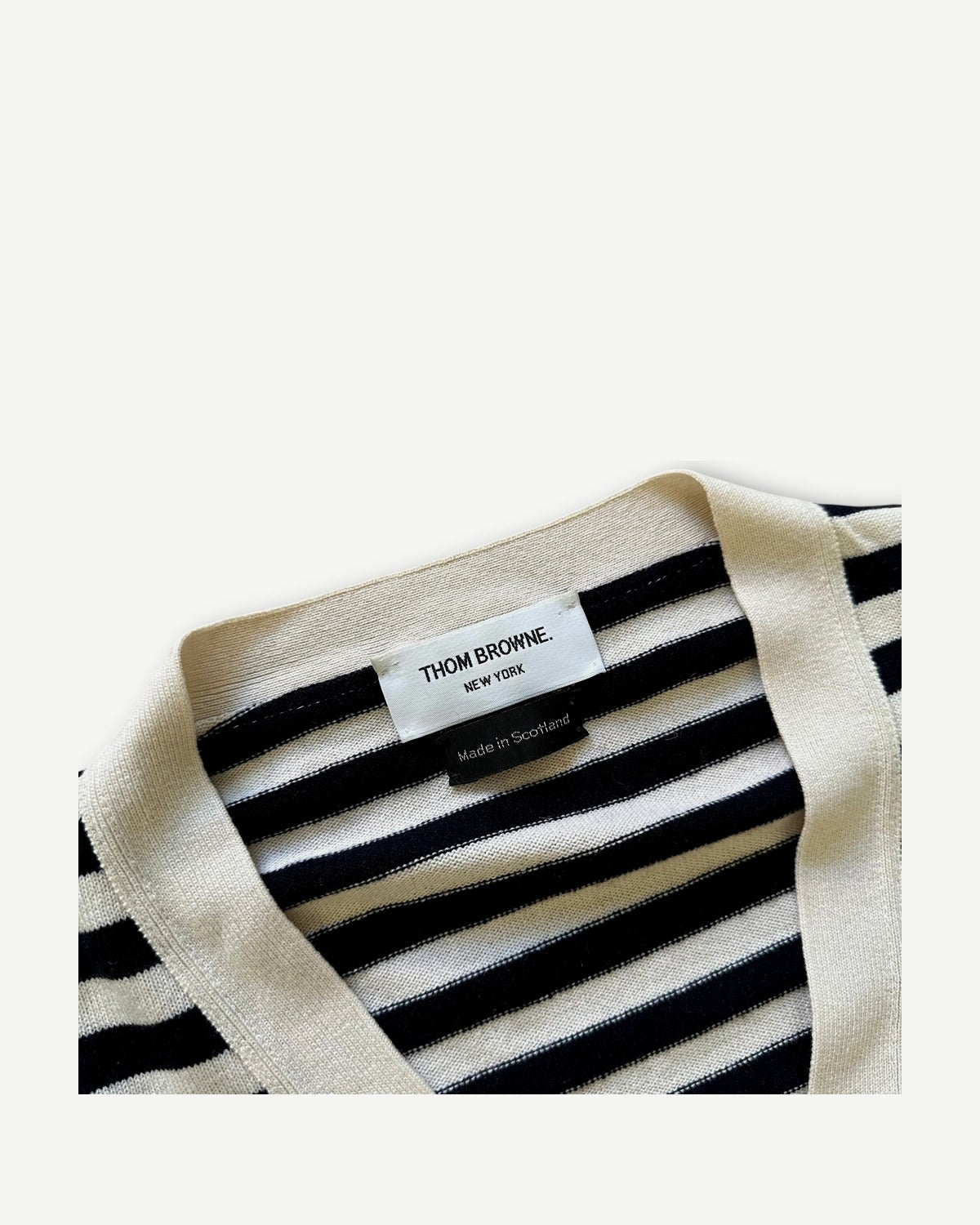 Thom Browne Striped Cashmere Cardigan