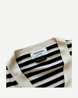 Thom Browne Striped Cashmere Cardigan