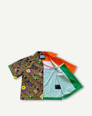 Prada SS20 Split Bowling Shirt
