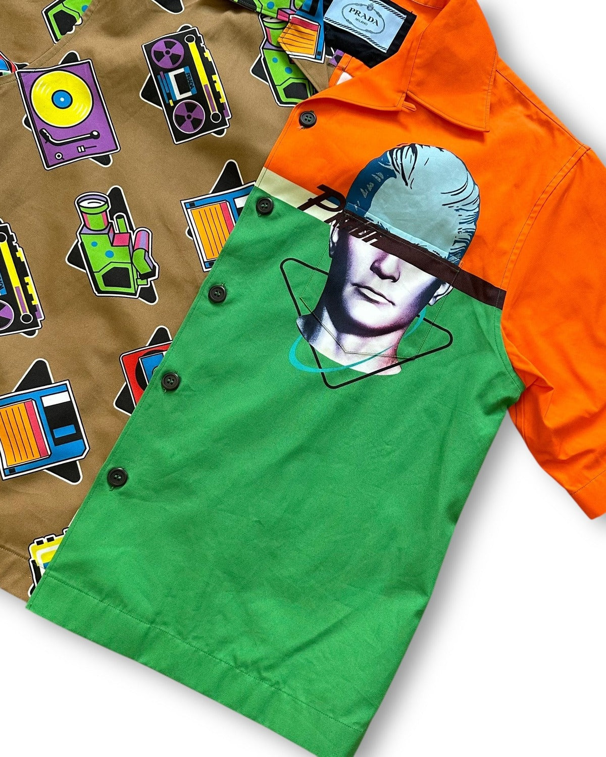 Prada SS20 Split Bowling Shirt