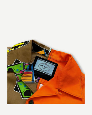 Prada SS20 Split Bowling Shirt