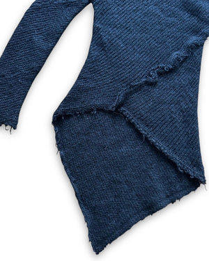 Comme Des Garcons 90s Asymetrical Raw Wool Dress