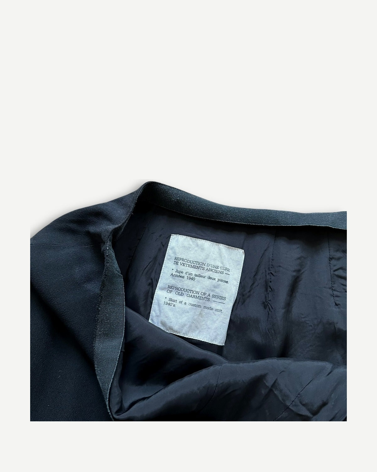 Maison Martin Margiela AW94 Reproduction Custom Made Suit Skirt