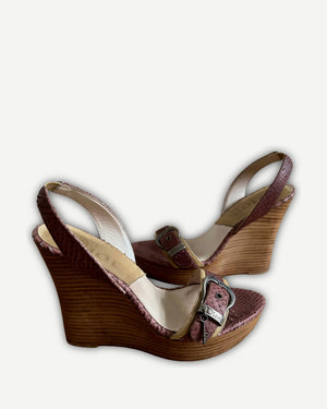 Christian Dior by John Galliano 2000s Snakeskin Heels