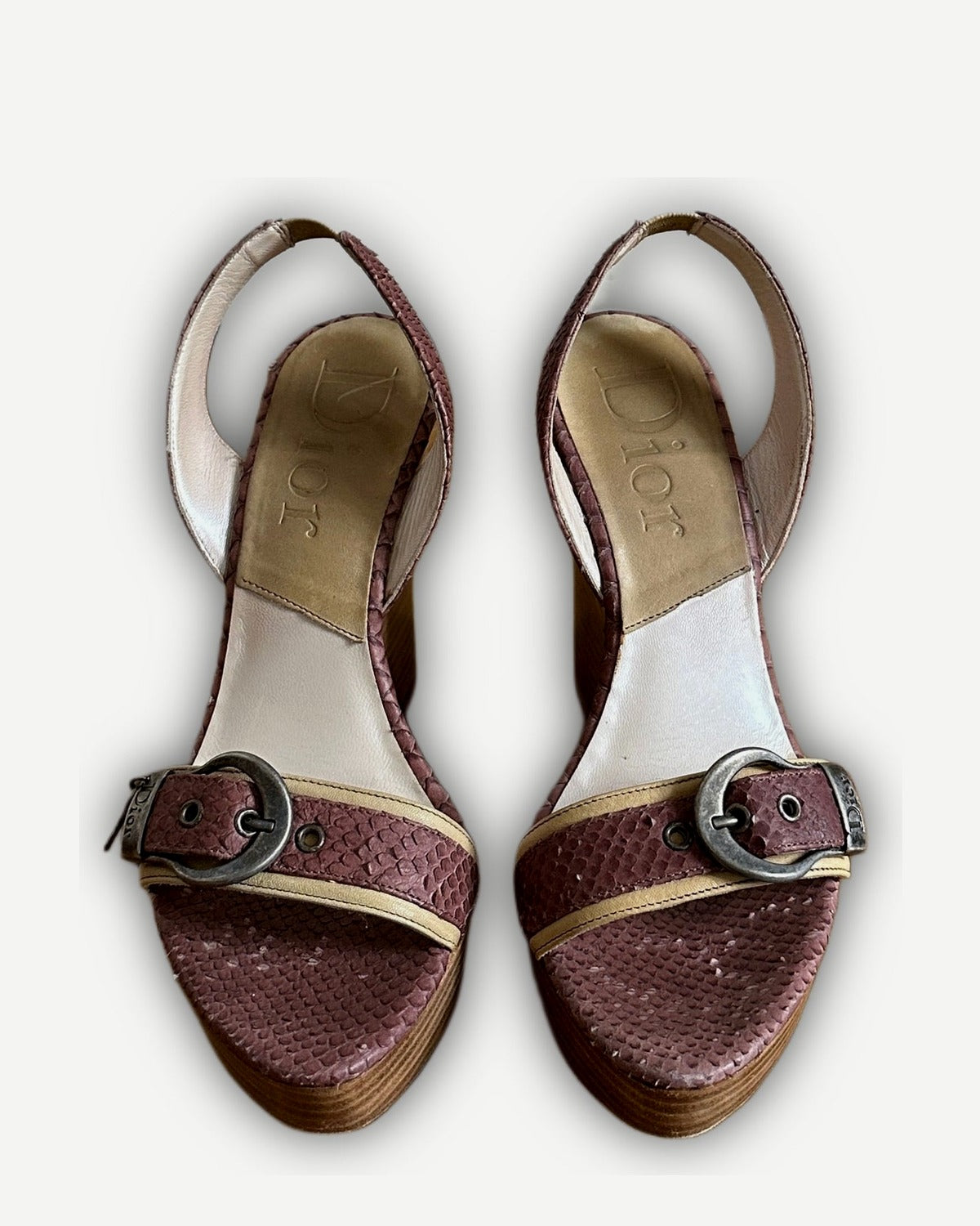 Christian Dior by John Galliano 2000s Snakeskin Heels