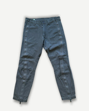 Dries Van Noten FW14 Olive Zippered Moto Biker Pants