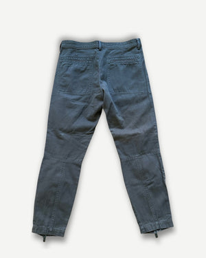 Dries Van Noten FW14 Olive Zippered Moto Biker Pants