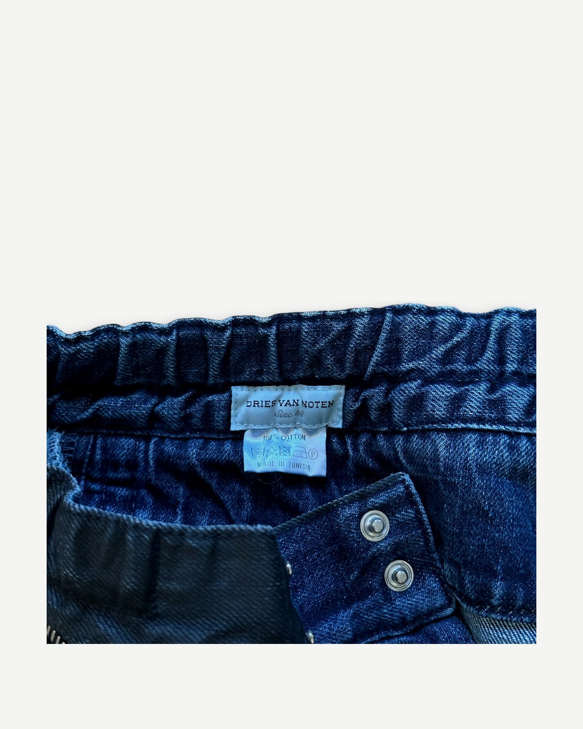 Dries Van Noten FW14 Black Waxed Moto Biker Pants