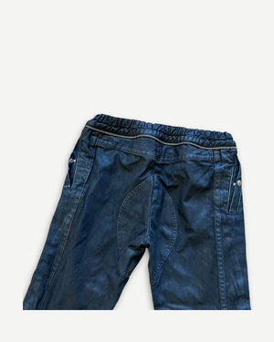 Dries Van Noten FW14 Black Waxed Moto Biker Pants