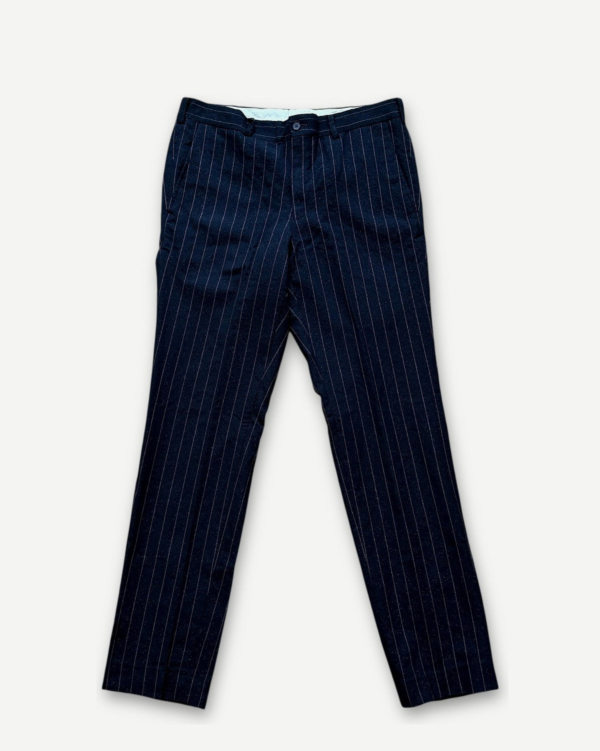 Comme Des Garçons Homme Plus FW14 Glitter Pinstripe Wool Trousers