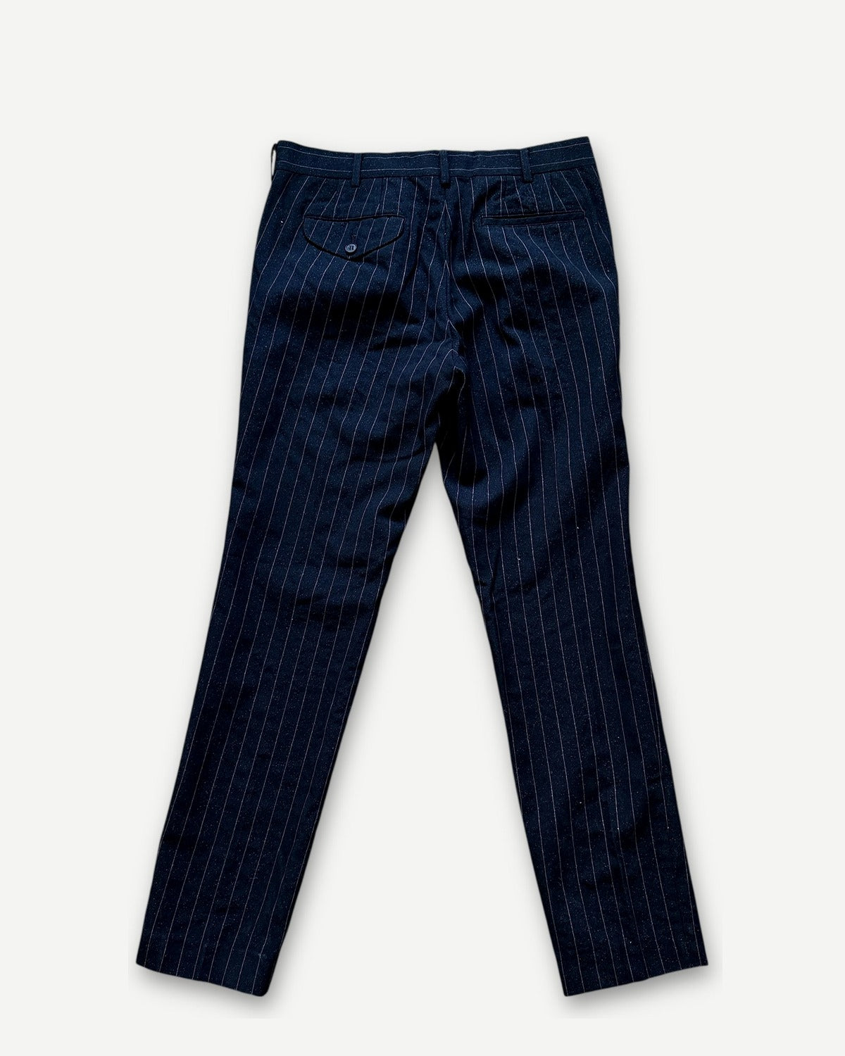 Comme Des Garçons Homme Plus FW14 Glitter Pinstripe Wool Trousers