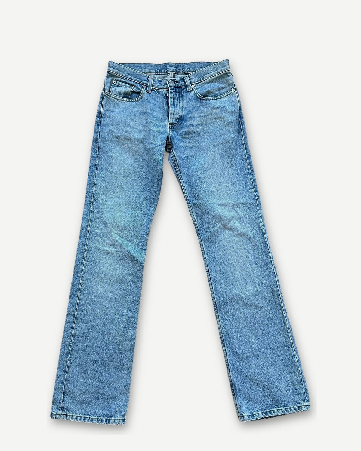 Helmut Lang Washed Blue Denim Pants
