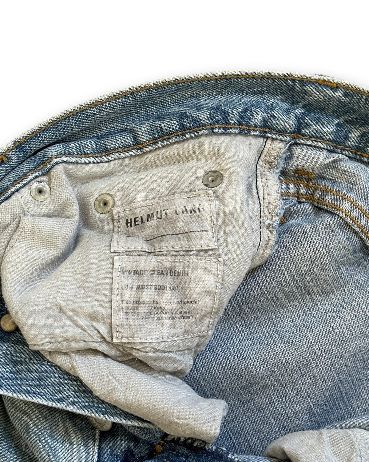 Helmut Lang Washed Blue Denim Pants