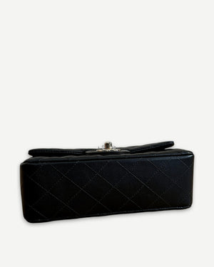 Chanel Classic Black New Mini Flap Bag Quilted Lambskin