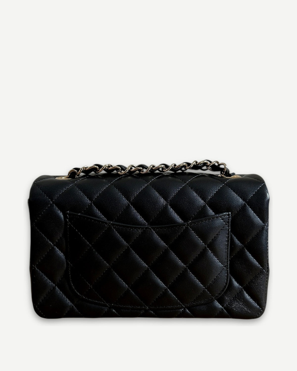 Chanel Classic Black New Mini Flap Bag Quilted Lambskin
