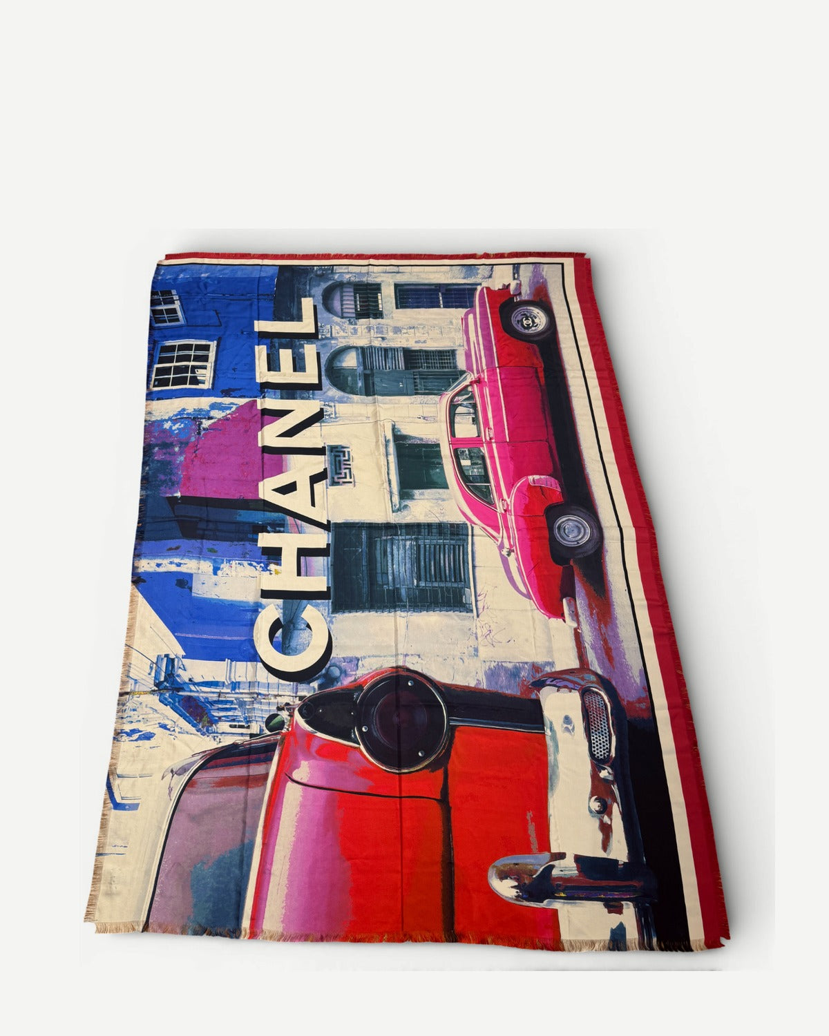 Chanel Resort 2017 Cuba Silk Scarf