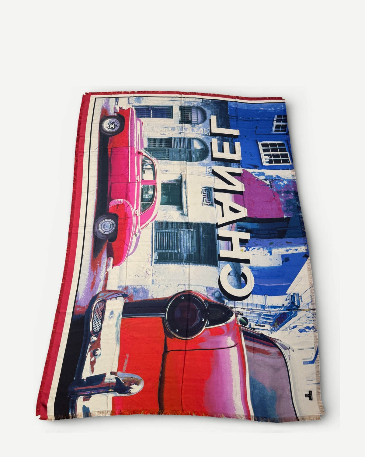 Chanel Resort 2017 Cuba Silk Scarf