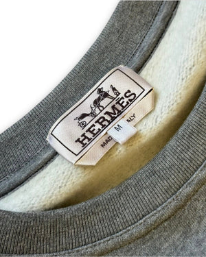 Hermès FW15 Robot Patch Crewneck Sweater