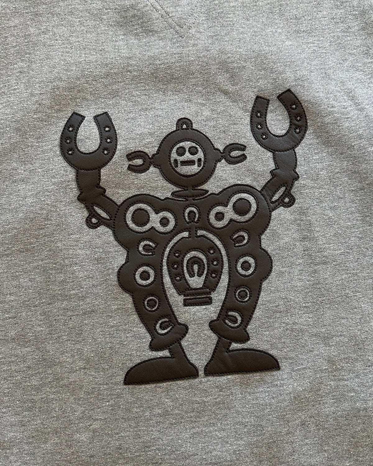 Hermès FW15 Robot Patch Crewneck Sweater