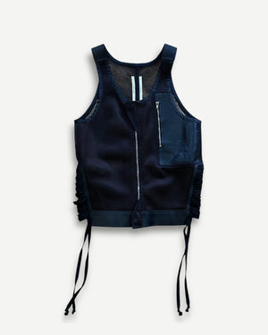 Rick Owens SS14 Vicious Tactial Utility Leather Mesh Laced Vest