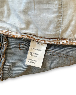 Balmain FW11 Decarnin Washed Blue Biker Denim