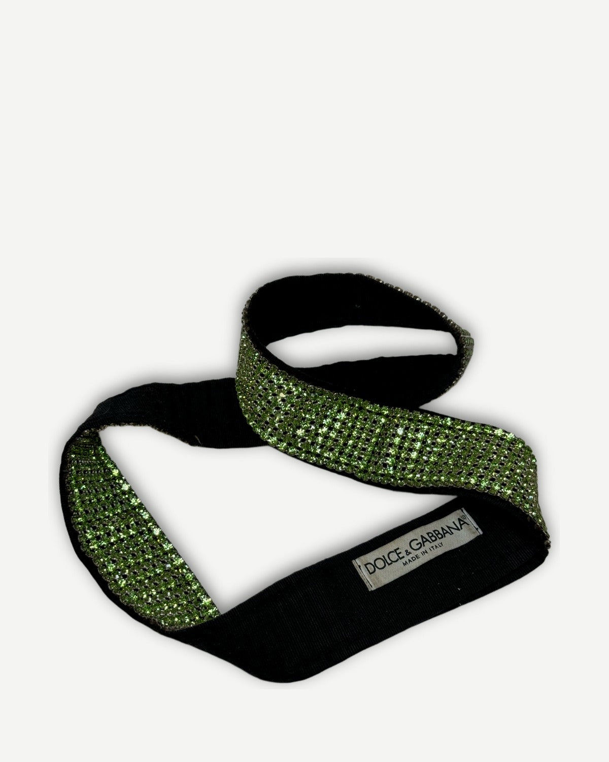 Dolce & Gabbana SS00 Green Swarovski Belt