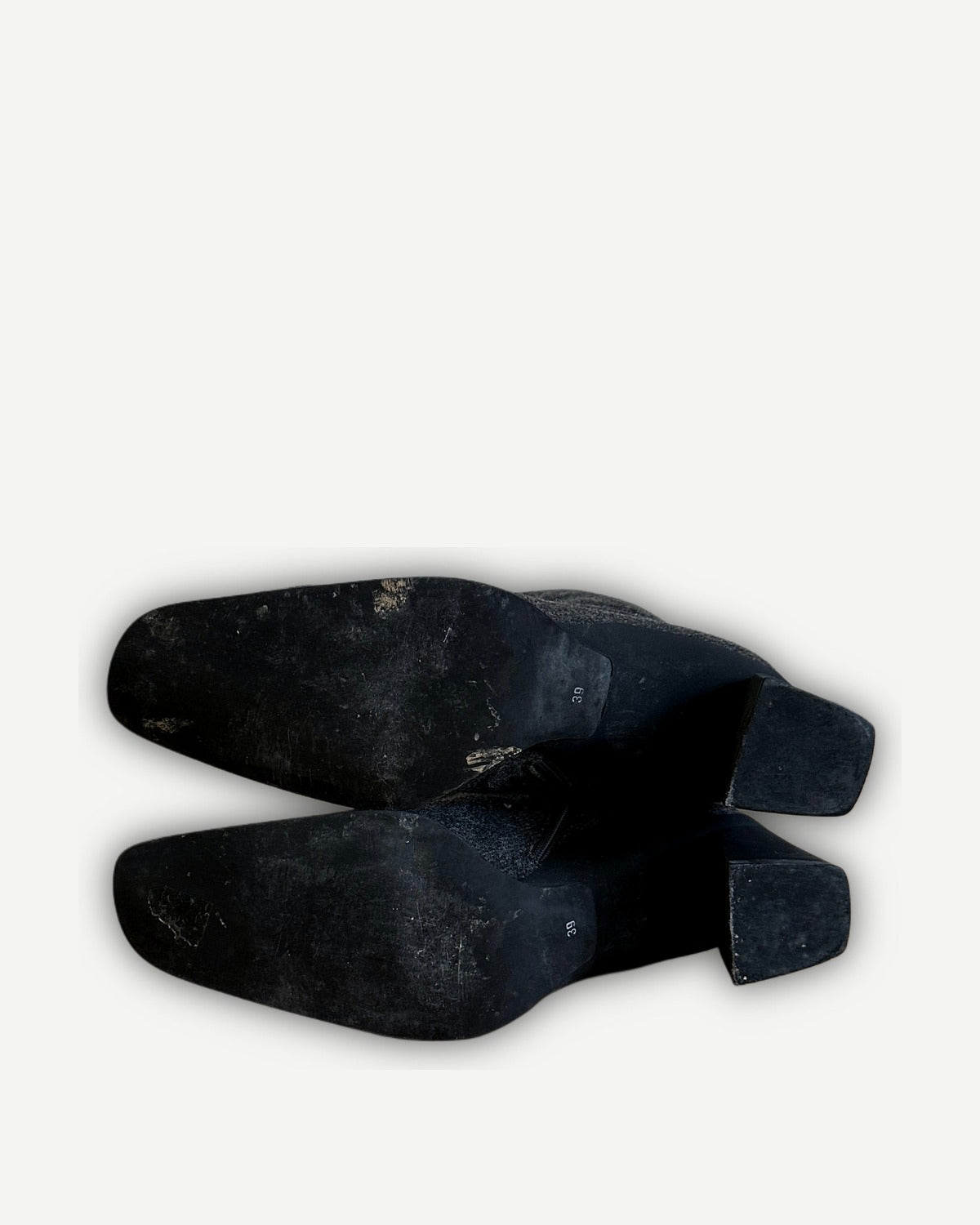 Prada FW99 Wool Heeled Boots