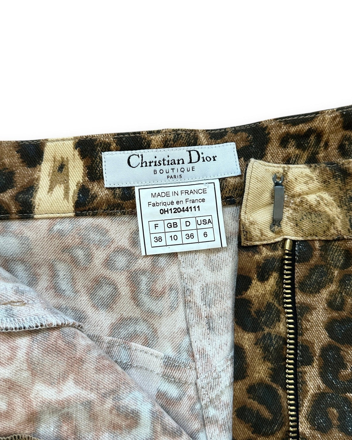 Christian Dior by John Galliano FW00 Leopard Denim