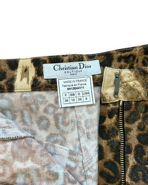 Christian Dior by John Galliano FW00 Leopard Denim