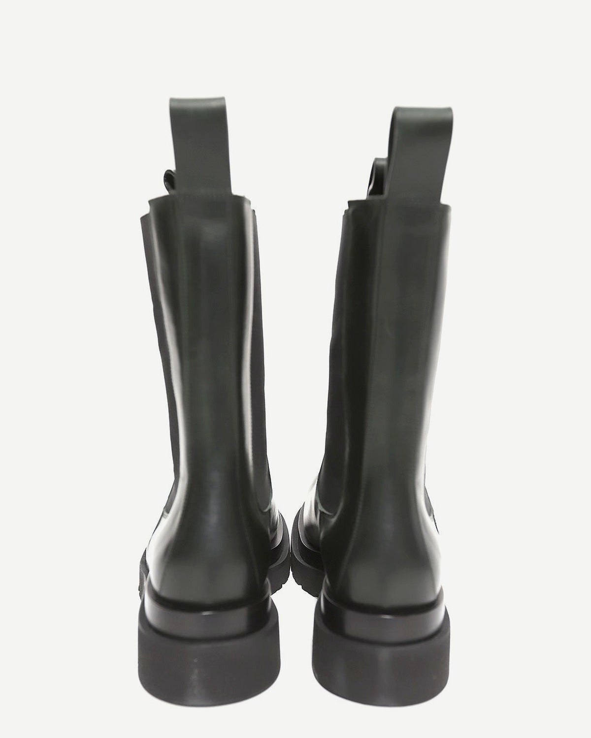 Bottega Veneta by Daniel Lee Bottle Green Lug Boots