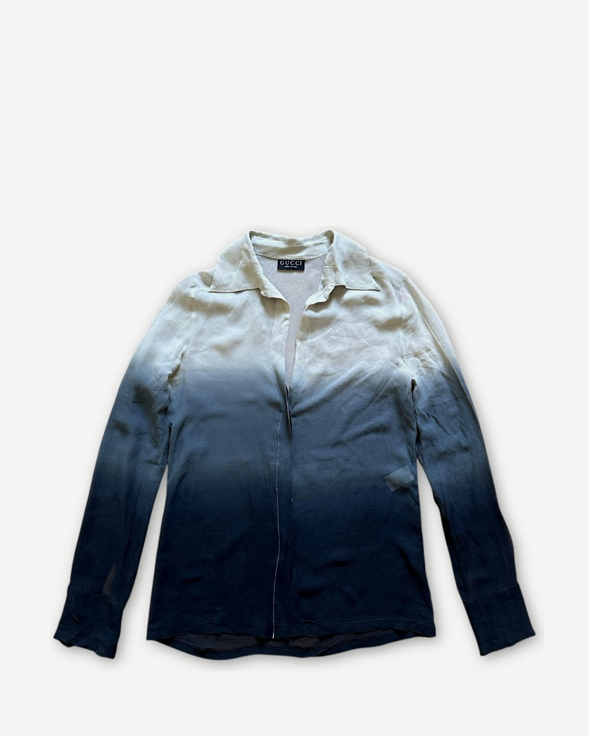 Gucci by Tom Ford SS97 Dip Dye Gradient Silk Blouse