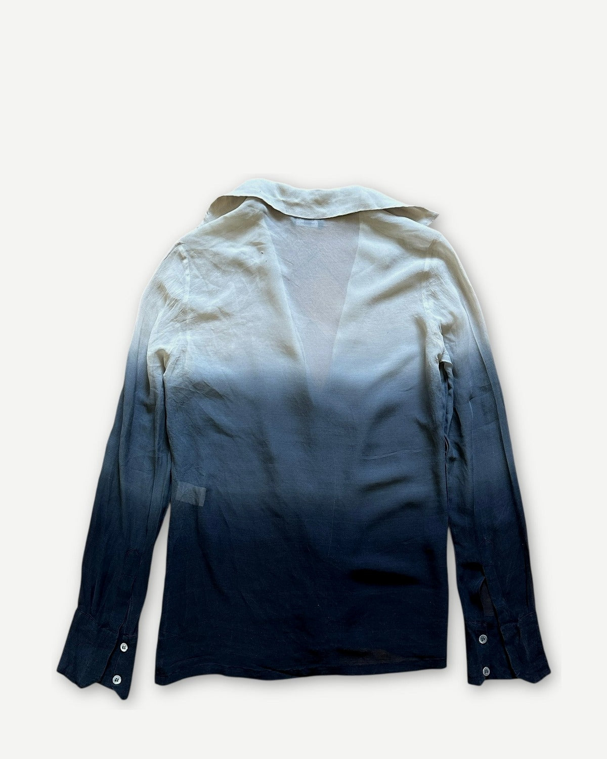 Gucci by Tom Ford SS97 Dip Dye Gradient Silk Blouse