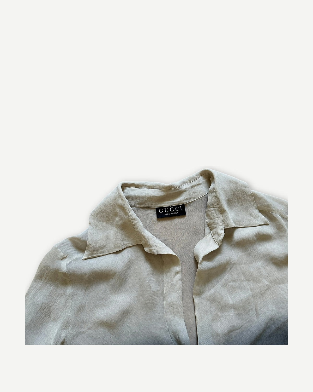 Gucci by Tom Ford SS97 Dip Dye Gradient Silk Blouse