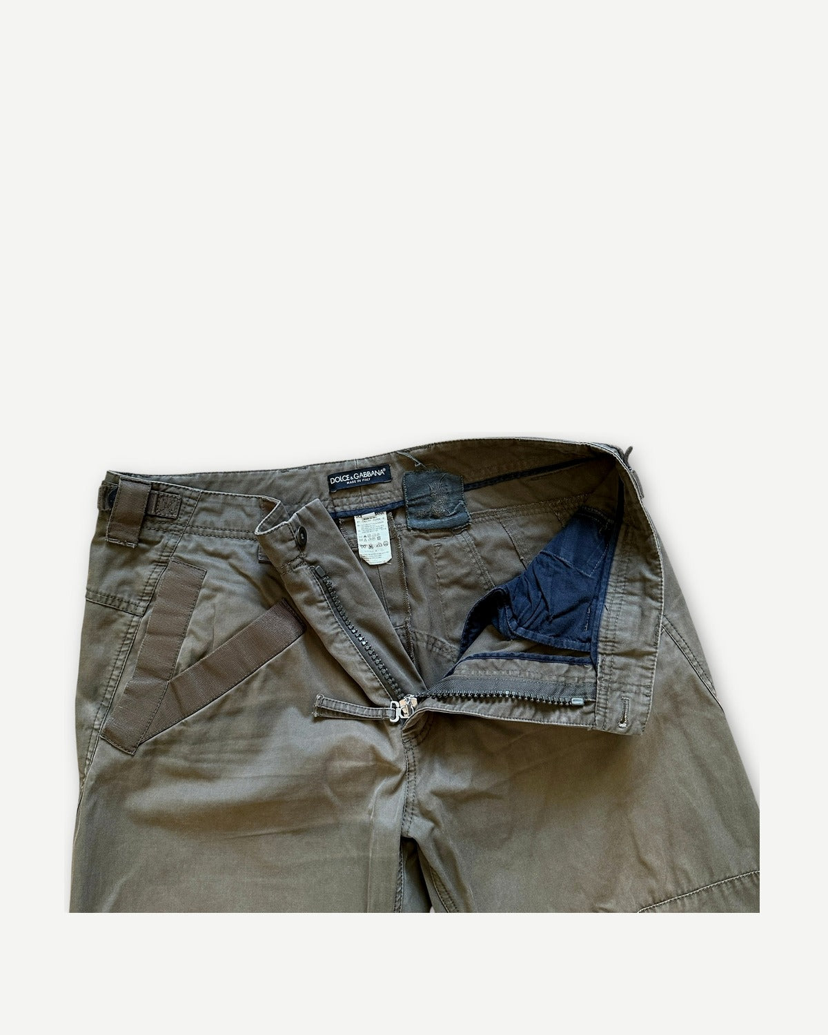 Dolce & Gabbana AW03 Zipped Cargo Pants