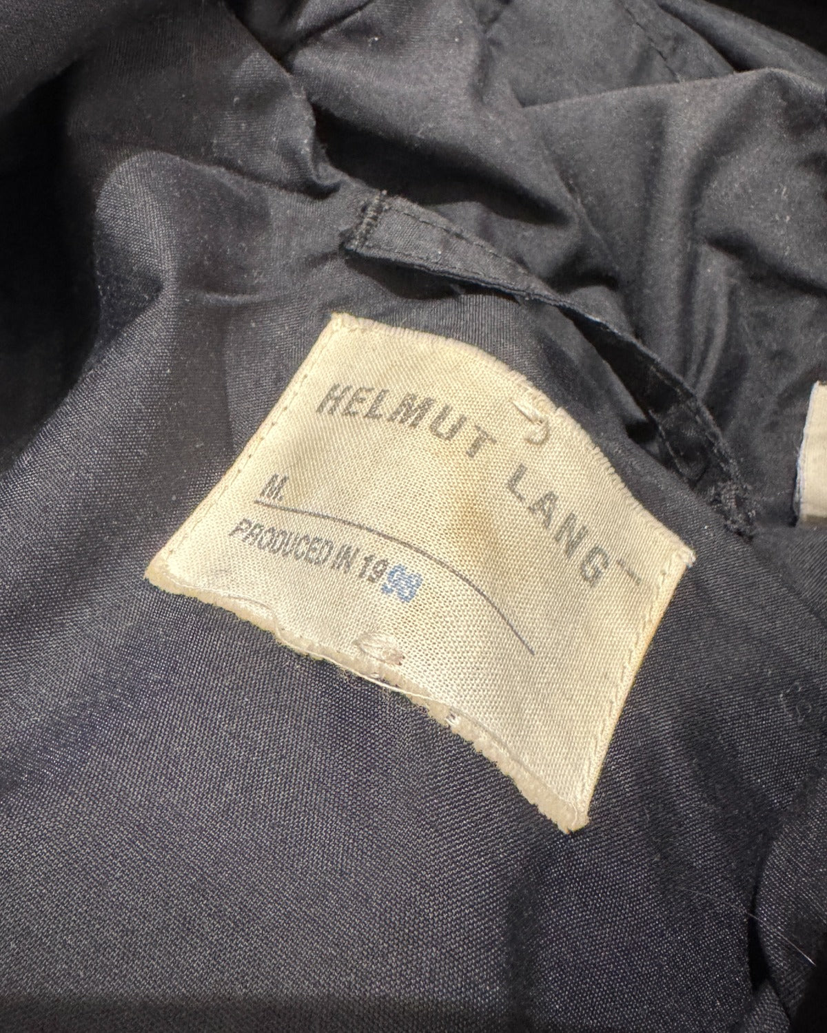 Helmut Lang 2000s Black Down Parka