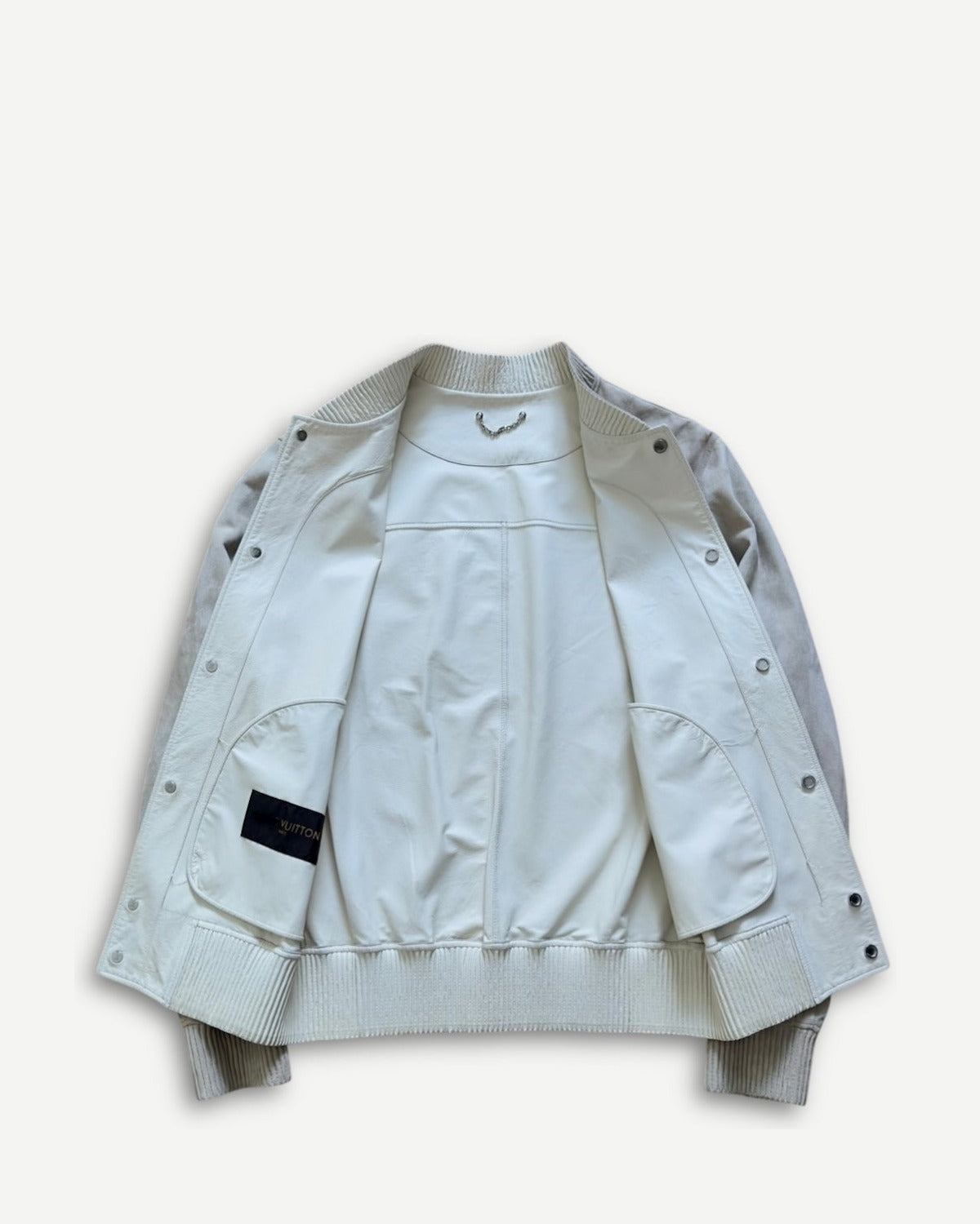Louis Vuitton SS17 Chapman Suede Varsity Jacket