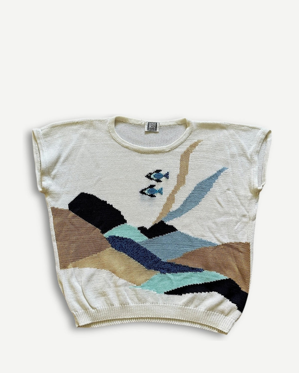Fendi Fili Di Casa 90s Ocean Knit Sweater