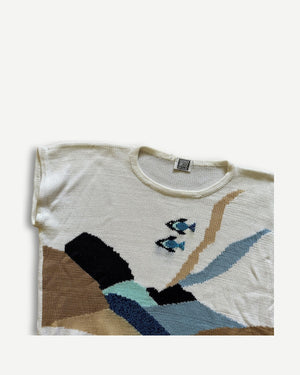 Fendi Fili Di Casa 90s Ocean Knit Sweater