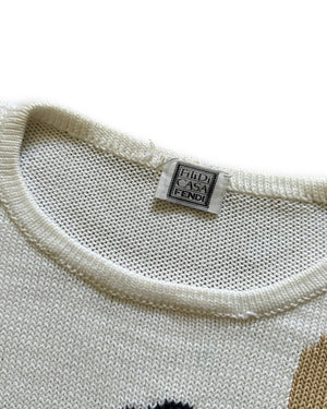 Fendi Fili Di Casa 90s Ocean Knit Sweater